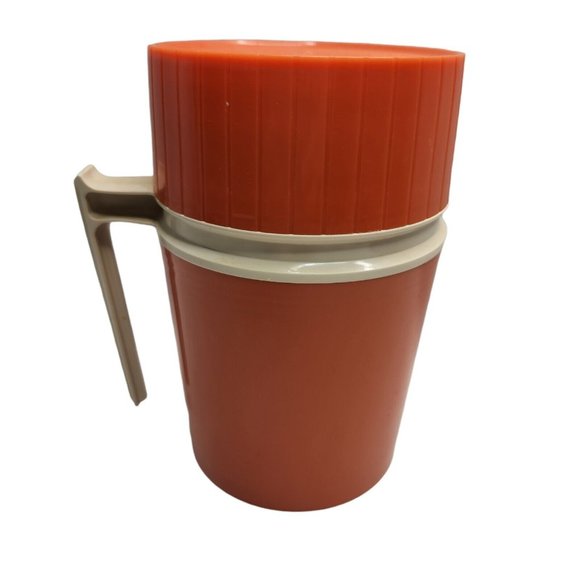 Vintage Thermos Hot or Cold Food Container Gold Model 7002 10 oz. - Picture 2 of 6